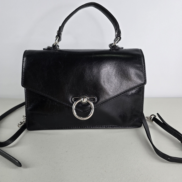 Rebecca Minkoff Handbags - Rebecca Minkoff Jean Convertible Smooth Leather Backpack Black